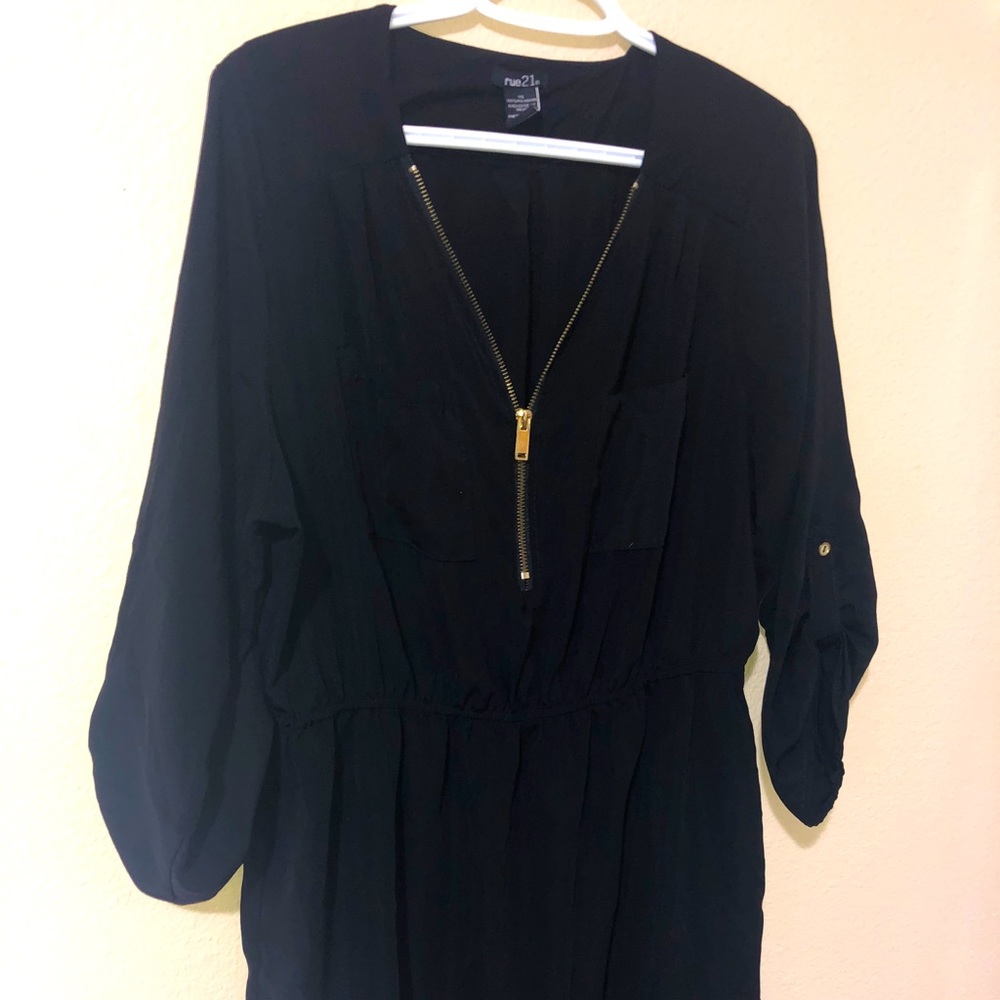 Thin black dress